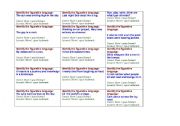 English Worksheet: Figurative Language: Game  part 1