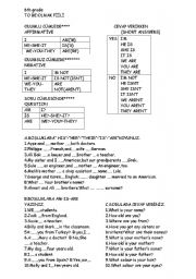 English Worksheet: to be -present