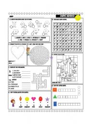 English Worksheet: Shapes Madness