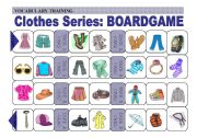 Practice of Clothes Vocabulary: Boardgame (2 of 4)