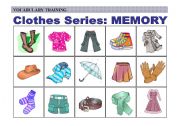 Practice of Clothes Vocabulary: Memory (3 of 4)