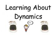 English worksheet: Music:  Learning About Dynamics