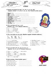 English Worksheet: verb to be