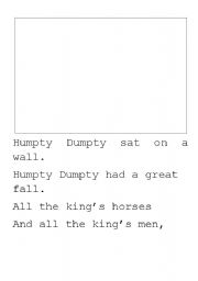 English worksheet: Humpty Dumpty writing paper