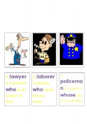 Jobs and Relative Clauses Memory Game 6. 