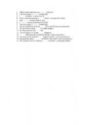 English Worksheet: quiz 