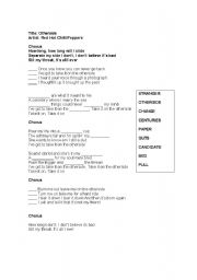 English Worksheet: SONGS