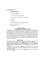 English Worksheet: TOEFL READING