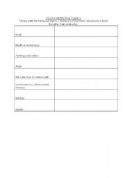 English Worksheet: Students choose topics