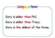 English Worksheet: comparatives