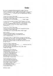 English Worksheet: Thriller Song by Michael Jackson