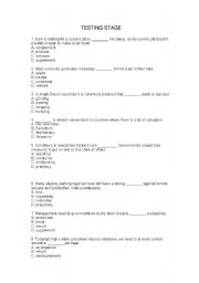 English Worksheet: advanced vocabulary