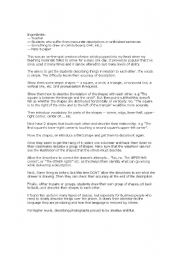 English Worksheet: Descriptions Game