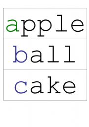 English worksheet: Alphabet game