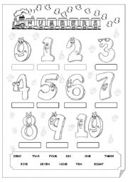 English Worksheet: Numbers