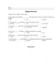 English worksheet: Prepositions