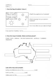 English Worksheet: Australia
