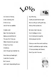 English Worksheet: Poem