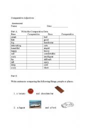 English worksheet: Comparative Assessment