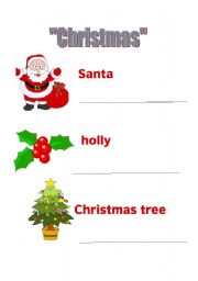 English Worksheet: ChristmasKids