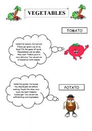 English Worksheet: VEGETABLES