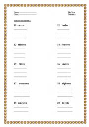 English Worksheet: copying 