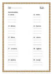 English worksheet: copying 