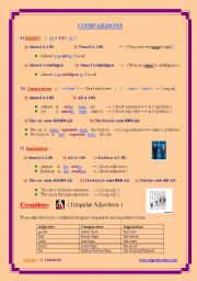 English Worksheet: comparison