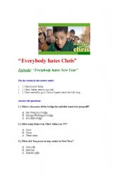 English worksheet: Everybody hates Chris TV series