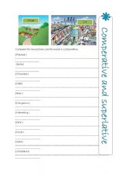 English Worksheet: comperative and superlative