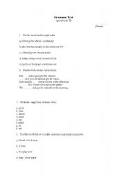 English worksheet: Simple Present vs Present Progressive