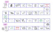 English Worksheet: FOOD BOARDGAME