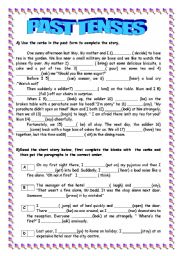 English Worksheet: past tenses