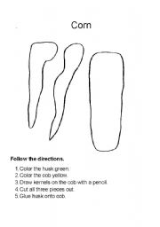 English Worksheet: Corn 