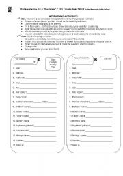 English Worksheet: Interviewing a celebrity