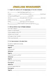 English worksheet: Verb tenses