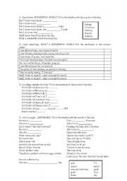 English worksheet: Songs of a Lifetime