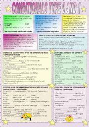 English Worksheet: Conditionals 0 and 1