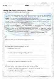 English Worksheet: Water