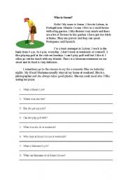 English Worksheet: Who is Susan?