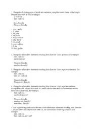 English Worksheet: exercises