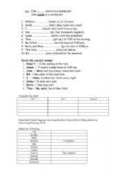 English Worksheet: Revision