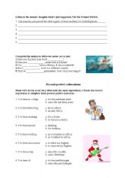 English Worksheet: Present Perfect Exercises