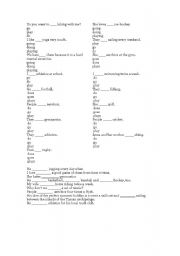 English Worksheet: GO DO PLAY