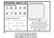 Pictioactivities: numbers (1-10)