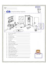 English Worksheet: TEST - Level 2  