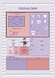 English worksheet: Clothes Vocabulary