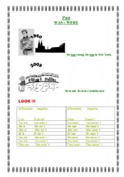 English Worksheet: Teaching simple past