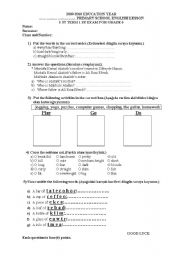 English worksheet: how much how many