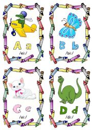 English Worksheet: Animal Alphabet A-H